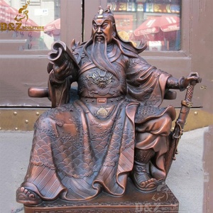 Sculpture de statue <span class=keywords><strong>Guan</strong></span> <span class=keywords><strong>Yu</strong></span> grandeur nature en bronze coulé décoration extérieure - Product Image 4