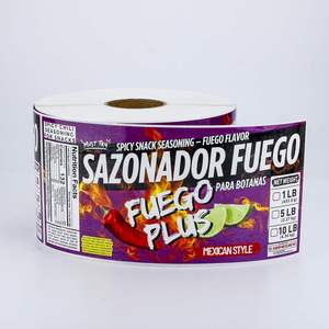 Étiquettes alimentaires personnalisées, autocollants pour épices et assaisonnements, étiquettes en rouleau pour bocaux, bouteilles, sachets, contenants, emballages - Product Image 3