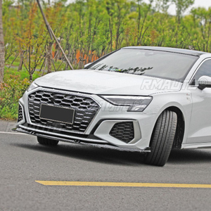 สำหรับ Audi S3 / A3 S-Line 8Y Sportback 2021 2022 2023 ชุดแต่งกันชนหน้า สปลิตเตอร์ ครีบข้าง ชุดแต่งตัวถัง แผ่นกันกระแทก - Product Image 6