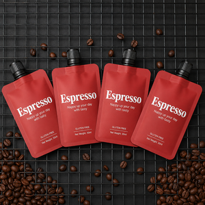 Sacchetto Professionale da 30ml per Caffè Espresso Liquido, Busta Portatile con Beccuccio per Concentrato di Caffè - Product Image 1