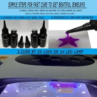 Fabricant OEM Opaque 20 Kit de résine dure de type UV coloré Résine colorée Colle adhésive UV Kit de bijoux Led