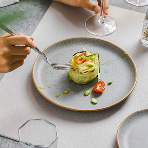 Nouvelle Assiette Décorative en Céramique de Style Rétro Moderne, Écologique et Lavable au Lave-Vaisselle, Idéale pour Hôtels et Fêtes - Product Image 4