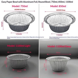 Boîtes à lunch jetables <span class=keywords><strong>en</strong></span> <span class=keywords><strong>aluminium</strong></span> avec couvercles – Version améliorée pour usage commercial, idéales pour le riz au pot, les nouilles aux <span class=keywords><strong>escargots</strong></span> de rivière, China Rui - Product Image 2