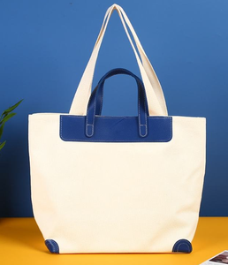 Sac fourre-tout en toile de coton naturel durable pour femmes, sac bandoulière en tissu de coton de haute qualité - Product Image 5