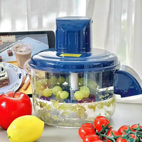 Moderne Plastic Automatische Elektrische Multi-Functionele Knoflook Druivenpruim & Fruit Dunschiller Huishoudelijke Keukengereedschap