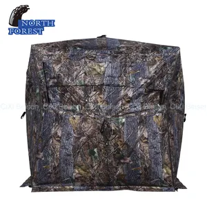 Portable 4 Panel See Through 2-3 Person Outdoor Hide Shooting Camouflage Shelter Deer Ground Foldable Hunting Blind Tent