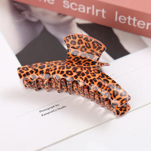 Accesorios para el Cabello de Mujer Estilo Vintage, Pinza de Pelo Acrílica Grande, Pinza de Pelo con Diseño de Leopardo para Mujer - Product Image 6