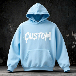 Sudadera con <span class=keywords><strong>Capucha</strong></span> Oversize para <span class=keywords><strong>Hombre</strong></span>, Estilo Urbano, 100% Algodón Terry 380g, Antiarrugas, con Bordado 3D y Estampado Puff - Product Image 1