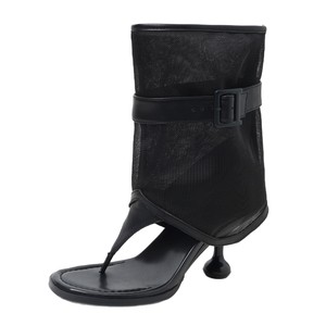 Black Mesh Heeled Sandals Open Toe Stiletto Buckle Strap Ankle <b>Boots</b> Summer Fashion Breathable High Heel Drop Shipping - Product Image 1