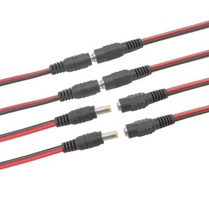 Cable de Alimentación LED Rentable de 12V 5.5*2.1 XLR <span class=keywords><strong>DC</strong></span> Hembra, Conector de Cable de Material PVC, Longitud Personalizada de 25cm, Opciones de 2 Pines/4 Pines, IP67 - Product Image 1