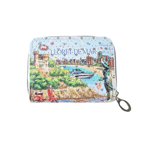 Carteras compactas de recuerdo de viaje personalizadas con diseño de monumentos de ciudades españolas y cremallera personalizada - Product Image 2