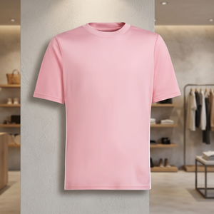 เสื้อยืดคอกลมแขนสั้นผ้าตาข่ายระบายอากาศดีสำหรับฤดูร้อน สไตล์ลำลอง สีพื้น ทรงหลวม ใส่สบาย สำหรับผู้ชาย - Product Image 2