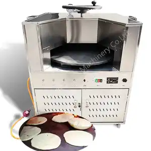 Elektrik döndürme Pita yapımcısı Baker arapça döner Tandoori Roti Naan ekmek makinesi gaz Tandoor fırın ev için