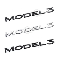 Autocollant 3D en métal pour modification, logo, emblème de coffre arrière pour Tesla MODEL 3 Y, accessoires automobiles