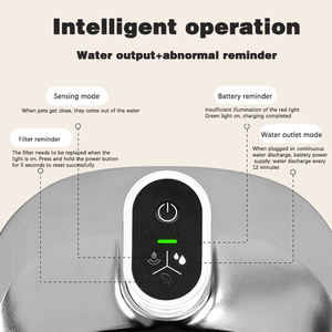 Dispenser air minum hewan peliharaan tanpa kabel, Dispenser air mancur anjing dan kucing kualitas Premium 4L - Product Image 6