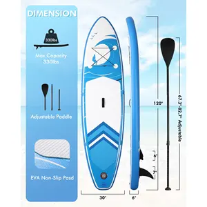 Planche à pagaie <span class=keywords><strong>gonflable</strong></span> de vente chaude planche à pagaie debout planche de surf unisexe planche de SUP ultra-légère pour le surf d'été - Product Image 2