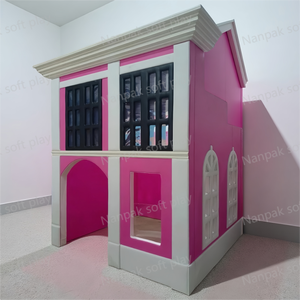 Gaun Princess Fire Station lucu peralatan taman bermain dalam ruangan rumah boneka bermain peran anak untuk pesta kafe dan mal - Product Image 3