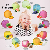 Bomei coffret cadeau en gros en stock 12 bombes de douche effervescentes de bain surprise pour enfants avec jouet amusant à l'intérieur