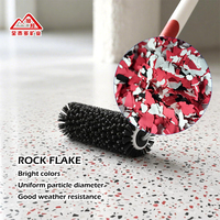 Revêtement de sol en résine décorative auto-nivelant antidérapant, revêtement de sol en époxy à paillettes pour garage et sous-sol
