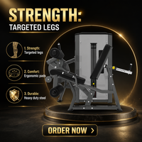 Appareil de musculation professionnel en acier pour soulevé de cuisse et extension de jambe assis, machine de force pour exercices corporels, prix de gros