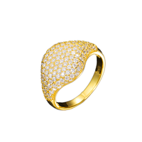 Bague en argent sterling 925 avec diamant Moissanite pour homme, style hip-hop glacé, bijou robuste et imposant