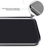 Caméra de tableau de bord de voiture avec écran tactile de 9,66 pouces, enregistrement double objectif avant et arrière 1080P, vision nocturne, caméra de recul 170° °   Grand angle