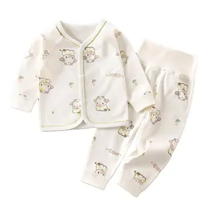 2 Pieces Baby Clothes Set Cotton Long Sleeves Soft Baby Clothing Sets Newborn Baby Boy Girl Full Cartoon Fashion Unisex Winter