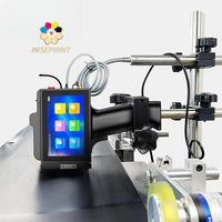 Mesin Cetak Kode Inkjet Genggam Wiseprint HP-WP127 Pro Mate TIJ Printer Label Portabel UV dengan Tinta Sublimasi untuk Kayu