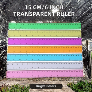 Règle droite en plastique transparent de 15 <span class=keywords><strong>cm</strong></span> 30 <span class=keywords><strong>cm</strong></span> Règle métrique transparente de 6 pouces - Product Image 2