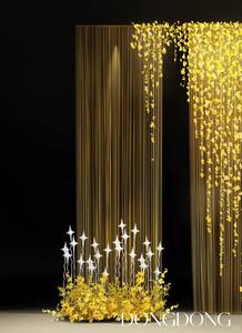 ม่านตกแต่งเพดานแบบกลิตเตอร์ พู่ห้อยประดับ ผ้าโพลีเอสเตอร์สำหรับงานแต่งงาน งานปาร์ตี้ ฉากหลังตกแต่ง - Product Image 4