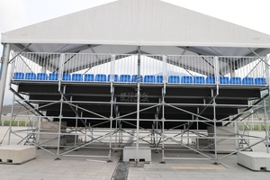 Andamio desmontable para exteriores <span class=keywords><strong>de</strong></span> acero galvanizado en caliente, asientos escalonados temporales, tribuna, soporte para espectadores, canchas deportivas - Product Image 2