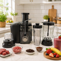 Fruit Sapcentrifuge Blender Mixer Grinder Voedselverwerker Hakselaar Plastic Behuizing 800ml 800W Zelfreinigende Smoothies Maker