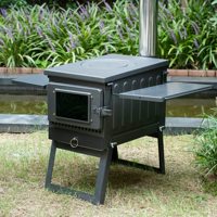 Chauffage extérieur portable innovant et moderne à granulés de bois, ultraléger, efficace, avec cheminée, certifié CE, durable pour le camping