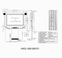 LCD speedometer motor untuk YAMAHA 160x108 dots DFSTN mode hitam putih 8 bit paralel catu daya 3.3V 54 pin FPC