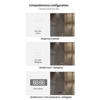 Export 5mm HD Copper-Free Eco-Friendly Silver Mirror IP44 Waterproof Explosion-Proof Frameless Round Backlit LED Bathroom Mirror