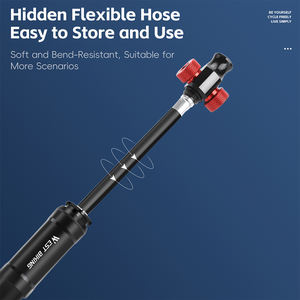 Pompe à vélo portable haute pression WEST BIKING 130 PSI, gonflage rapide, cartouches de <span class=keywords><strong>CO2</strong></span>, mini pompe à vélo en aluminium, facile à installer - Product Image 3