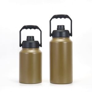 2.0L 3.0L Sports Water <b>Bottle</b> Stainless Steel Vacuum Insulated Double Wall Flask <b>with</b> <b>Straw</b> Spout - Product Image 2