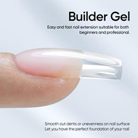 HANYINAILS Gel Liquide Constructeur Longue Durée 15ml, Gel Polish Transparent Marque Privée, Idéal pour les Ongles