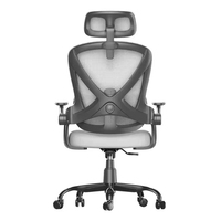 Chaise de bureau ergonomique en maille pivotante à hauteur réglable avec support d'appui-tête moderne de luxe