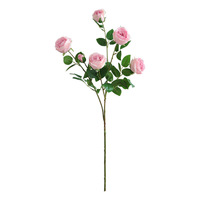 Bouquet de 6 tiges de roses artificielles faites à la main pour la décoration de la maison, les arrangements de mariage et la fête des mères