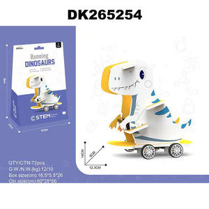 STEM Jouet éducatif électronique Puzzle 3D Planche à roulettes Dinosaure DIY Aspirateur - Product Image 4
