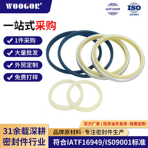 Joint d'étanchéité hydraulique à double lèvre en polyuréthane Wu Ge pour l'huile, l'eau, les gaz et la poussière - Product Image 2