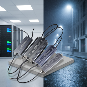 <strong>LED</strong> Driver 100-250V AC 12V 5A <strong>60W</strong> IP67 Waterproof Outdoor DC Battery Charger <strong>Power</strong> Supply for <strong>LED</strong> <strong>Strip</strong> Lights ROHS Aluminium - Product Image 1