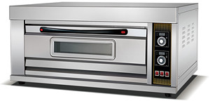 Four à pâtisserie électrique professionnel à 1 niveau et 2 plateaux, 6,6 kW, en acier inoxydable, pour pâtisserie, pain, <span class=keywords><strong>pizza</strong></span> - Product Image 2