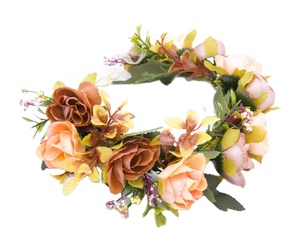 2781E, venta al por mayor, diadema floral personalizada, corona de flores artificiales <span class=keywords><strong>Bohomia</strong></span>, diadema de flores para el pelo - Product Image 6