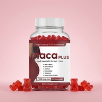 Gummies Jianweite Maca Plus pour l'amélioration et l'agrandissement des fesses et des hanches chez la femme, avec Tribulus, Aguaje, Fenugrec, 60 unités, Énergie
