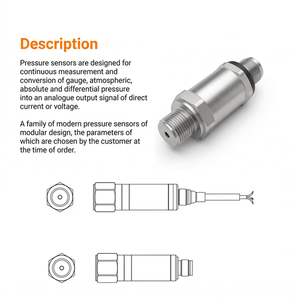 Sensor de Silicio Micromecanizado de Alta Precisión con Cuerpo de Acero Inoxidable 316L y Procesamiento Digital - Product Image 4