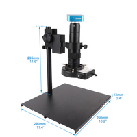 Mikroskop monokular 180X, lensa 48MP 4K 60FPS 1080P definisi tinggi elektronik Digital CCD kamera perbaikan telepon PCB penyolderan