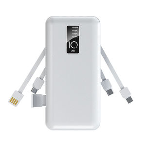 Pawar ngân hàng 10000mAh ngân hàng điện ngân hàng điện cầm tay 10000mAh với xây dựng trong Cáp Micro USB đầu vào đôi đầu ra USB - Product Image 2