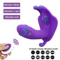 Vibrador de Mariposa Portátil con Control Remoto por APP - Dildo Manos Libres de 9 Frecuencias, Juguete Sexual Silencioso e Impermeable IPX7 para Mujeres (Venta al por Mayor)